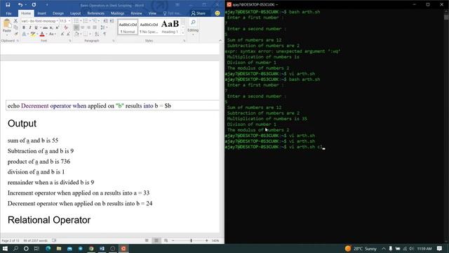 Shell Scripting (Operators part - 1) Tutorial for Beginners | Part - 4 | Telugu смотреть онлайн