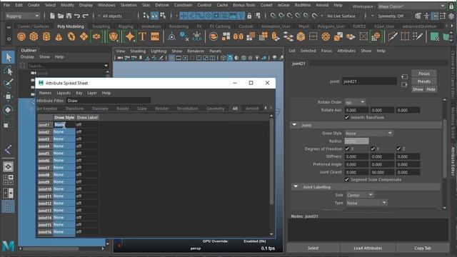 The power of the Attribute Spread Sheet in Maya смотреть онлайн