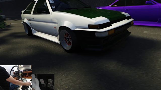 DRIFT COM O FAROL APAGADO! - INITIAL D - AE86 - Assetto Corsa смотреть онлайн