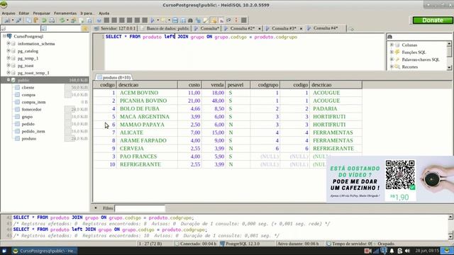 Curso PostgreSQL #17 Join, Left Join e Right Join смотреть онлайн