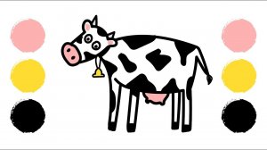 Как нарисовать КОРОВУ / Раскраска КОРОВА / How to draw a COW / COW coloring Book / Краски Раскраски