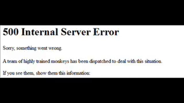 500 Internal Server Error смотреть онлайн