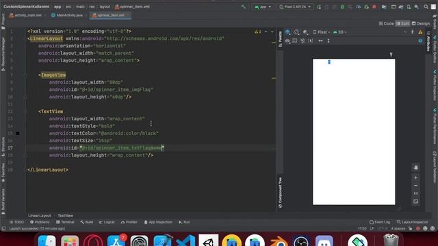 Android Studio Java - Custom Spinner Kullanımı смотреть онлайн