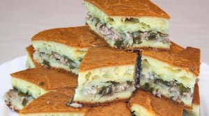 ВКУСНЕЙШИЙ ЗАЛИВНОЙ ПИРОГ С РЫБОЙ И КАРТОШКОЙ В ДУХОВКЕ.