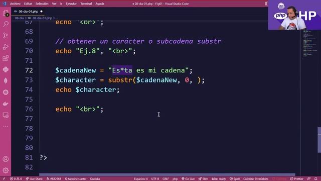 ? día 8 - PHP Fundamentos "cadenas & formularios parte 1" смотреть онлайн