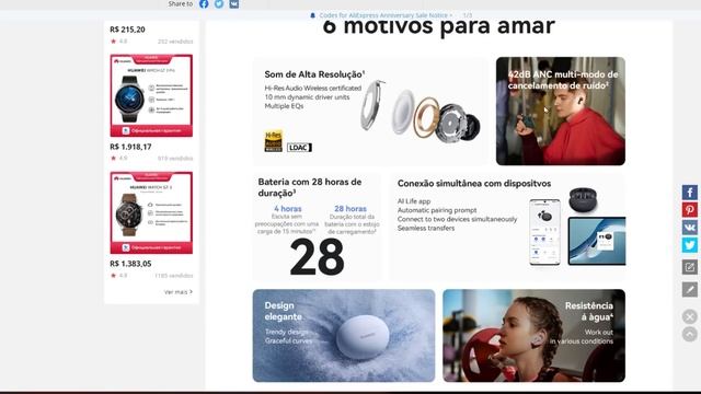 TOP 5 PRODUTOS EM PROMOÇÃO NO ALIEXPRESS DA HUAWEI, PRODUTOS DE ALTA QUALIDADE! смотреть онлайн