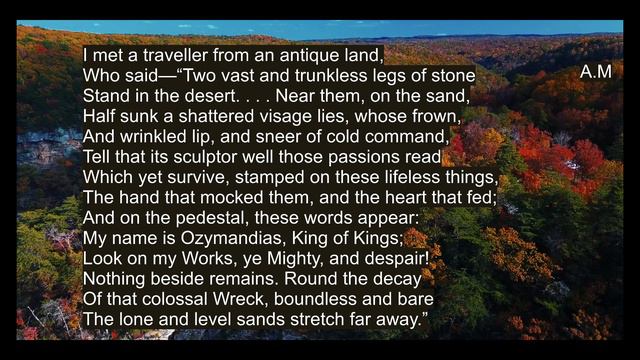 Ozymandias by Percy Bysshe Shelley ,SONNET by P.B. SHELLEY poem with explanation,theme смотреть онлайн