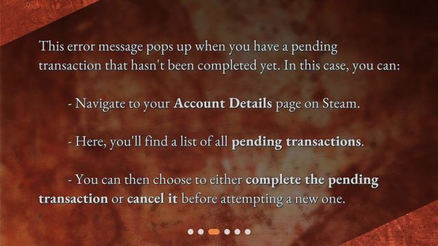 What are some common error messages I could receive if the Steam purchase fails? смотреть онлайн