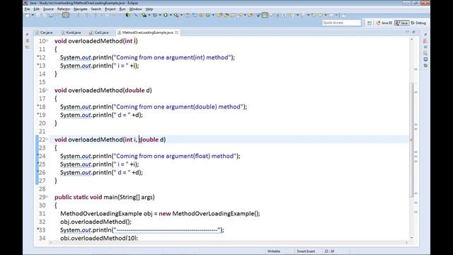 method overloading in java with realtime example смотреть онлайн