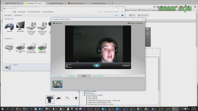 Подключение и настройка WEB-камеры Logitech C270 смотреть онлайн