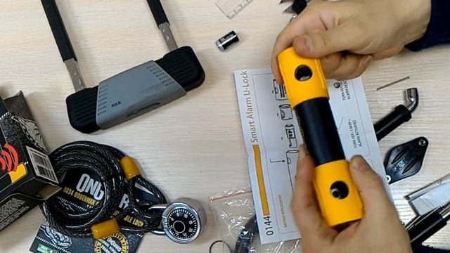 Велозамок, скутерозамок:) или мото-замок Onguard 8268 (Smart Alarm U-LOCK) - обзор, сравнение смотреть онлайн