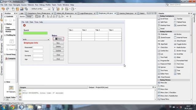 Java prog#40.How to center a JFrame on screen in netbeans java смотреть онлайн
