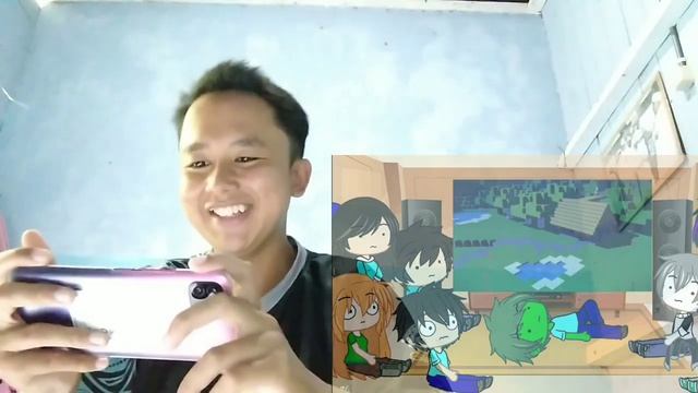 Monster School react to Alex and Steve Life || Reaction to react #3 смотреть онлайн
