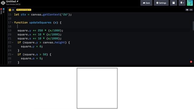Moving from one animation to a *list* of animations in JavaScript canvas смотреть онлайн