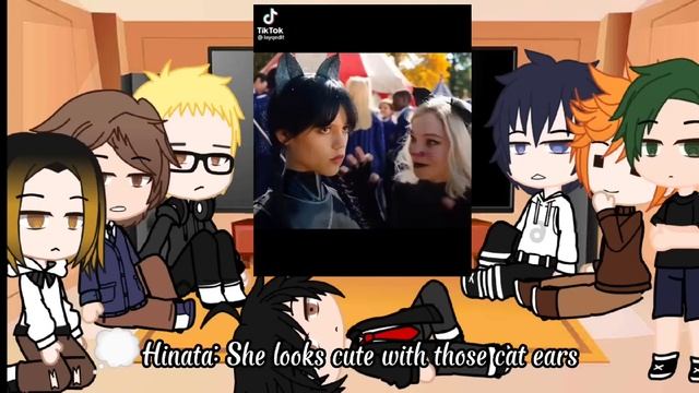 Haikyuu! Reacts to Y/n as Wednesday (First Reaction Video) смотреть онлайн