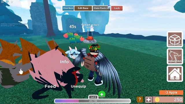 ЛЕТАЕМ НА ДРАКОНЕ - Dragon Adventures - Roblox смотреть онлайн