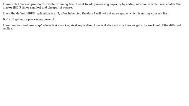DevOps & SysAdmins: Adding smaller nodes to pseudo-distributed nutch/hadoop cluster (2 Solutions!!) смотреть онлайн