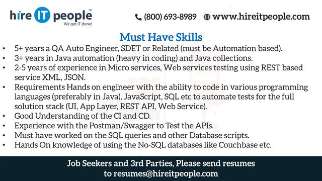 Java EE Security Standards: JCA, JCE, JAAS, JSSE, JGSS Jobs | Chicago, IL | Job ID: 34505 | смотреть онлайн