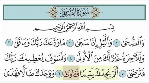 Сура аз-Зуха