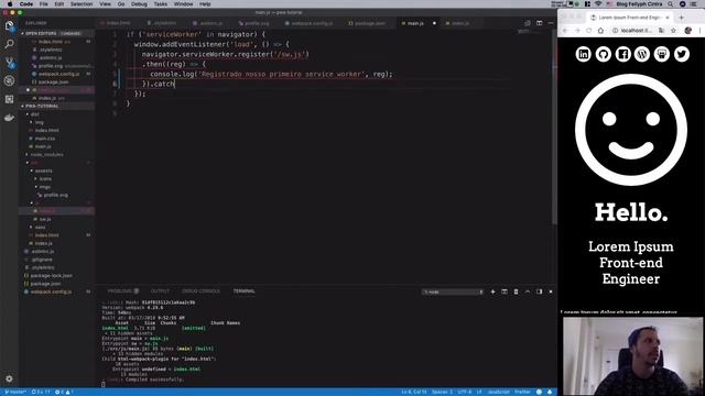Curso PWA #03 - Instalando service worker смотреть онлайн