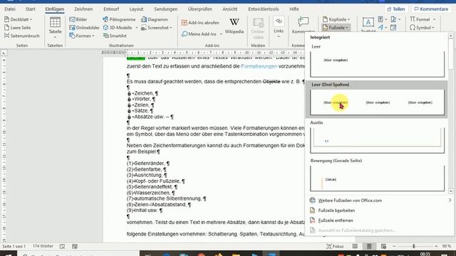 MS Office Word 2016 - Tutorial - Zeichen-, Absatz- und Dokumentformatierungen смотреть онлайн