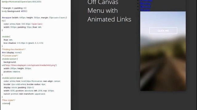 Canvas Menu with CSS Animated Links (уроки по HTML,Canvas) смотреть онлайн