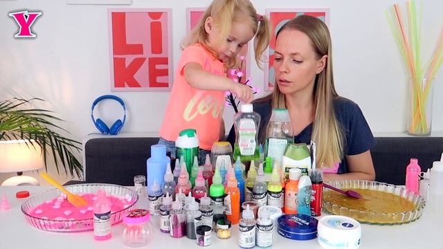 Николь делает Слаим  Юля Пробует Отгадать из Чего он Сделан  Слаим Челлендж  Чао Юля