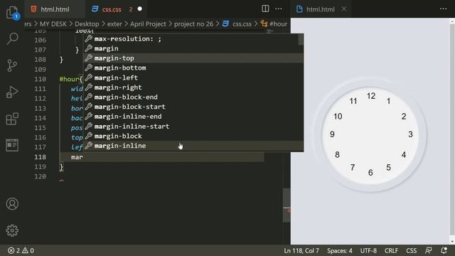 Javascript Analog Clock Tutorial | Javascript Clock Analog | Making a Javascript Analog Clock смотреть онлайн