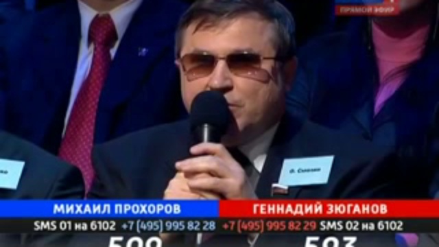 В программе «Поединок» Г.А. Зюганов одержал победу над Прохо смотреть онлайн