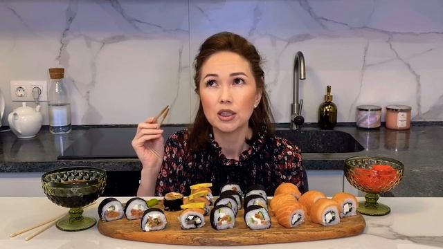 Роллы❤️ | мои корни | rolls and sushi ?| Мукбанг | смотреть онлайн