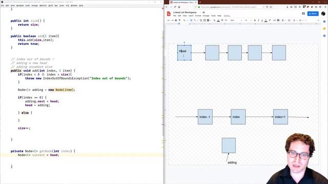 LinkedList - getNode смотреть онлайн