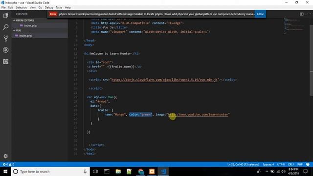 vuejs bangla tutorial part-6 (class and attribute binding) смотреть онлайн