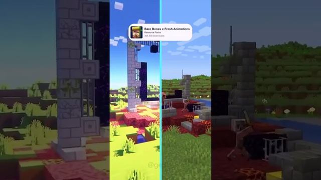 Minecraft Bare bones X Fresh Animation..... #minecraftmemes смотреть онлайн