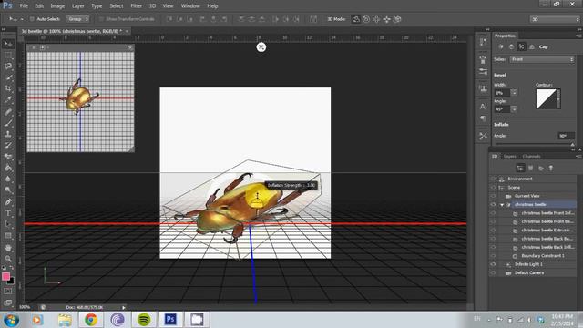 Photoshop CS6 - 3D Beetle in just 3 mins смотреть онлайн