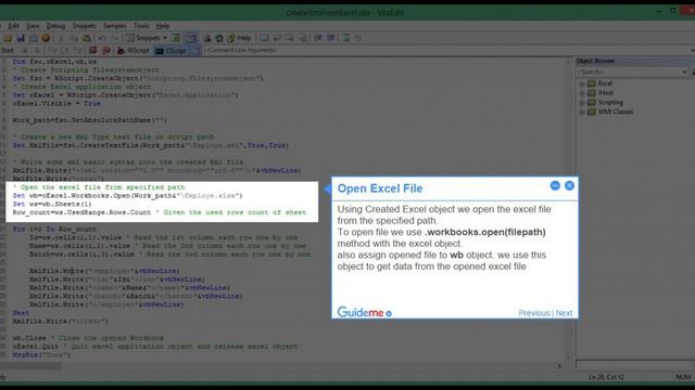How to Create Xml file from Excel using vbs смотреть онлайн