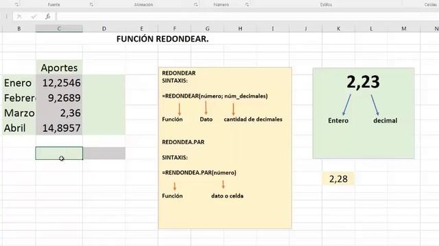 Función Redondear en Excel 2016 смотреть онлайн