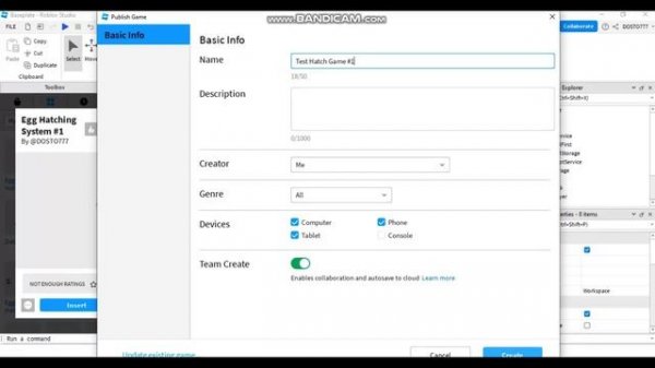 Egg Hatching System #1 | Roblox Studio