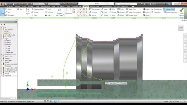 Toyota M5 Rim Design in Inventor смотреть онлайн