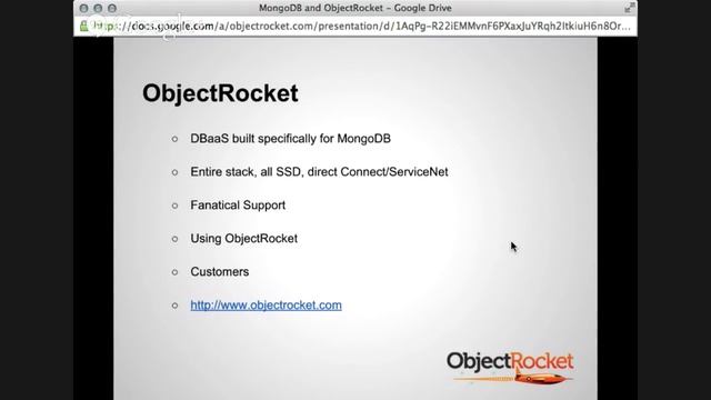 Rackspace Academy - Running MongoDB on the hybrid cloud with ObjectRocket смотреть онлайн