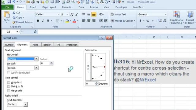 Excel - Shortcut for Center Across Selection - Episode 1763 смотреть онлайн