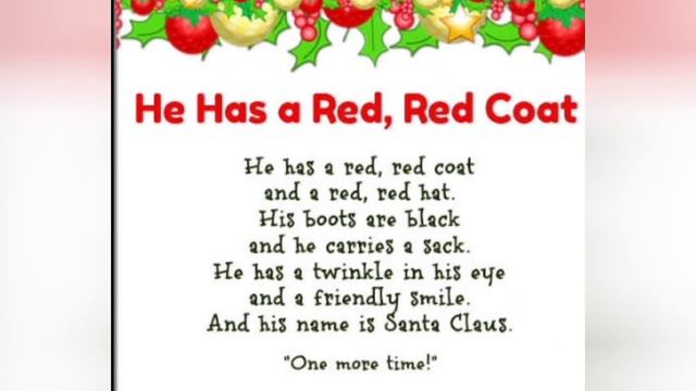 He has a Red red boots 👢 | Kids category | Xmas Rhyme 🎄 смотреть онлайн