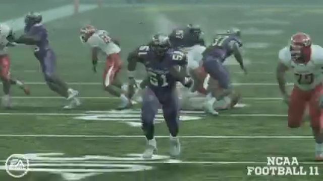 NCAA Football 11 - ECU game winning fumble return for a TD смотреть онлайн