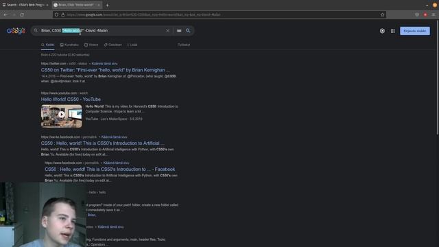 CS50’s Web Programming with Python and JavaScript: project0, Search смотреть онлайн