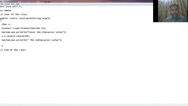 Java Tutorial Lesson 3 | Taking user input in basic data types using notepad part - 2 смотреть онлайн