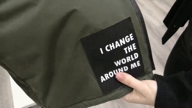 Парка для парня подростка в стиле хаки