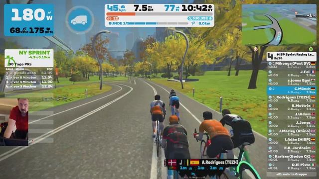 Zwift - HISP Sprint Racing League - Cat C смотреть онлайн