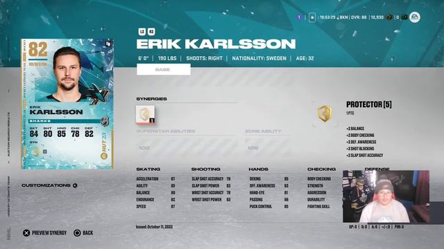 NHL 23 How to build a Cheap D core plus have 90 speed смотреть онлайн