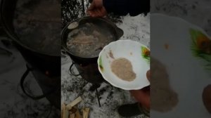Уха из сазаньих голов.