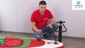 Как накачать сапборд Bradex