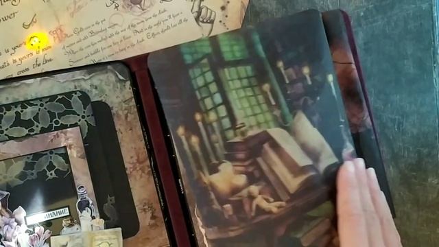Альбом с ведьмочками, волшебством и магией. Скрапбукинг.DIY/Tutorial Video/Scrapbook Ideas/album.